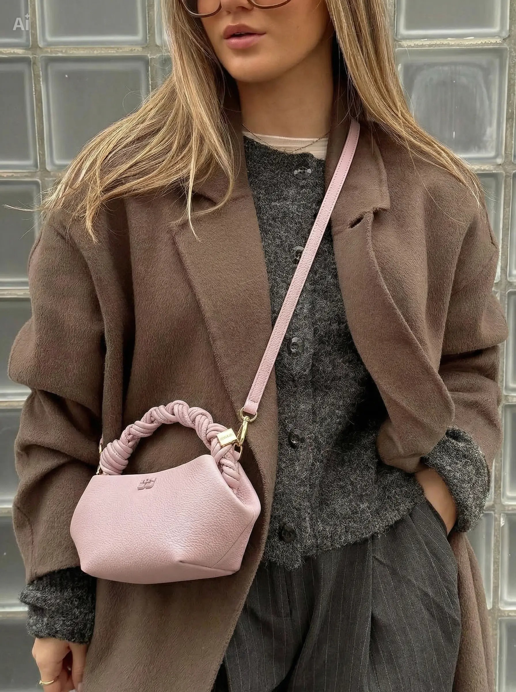 Sac Lyra Mini - Rose Grainé