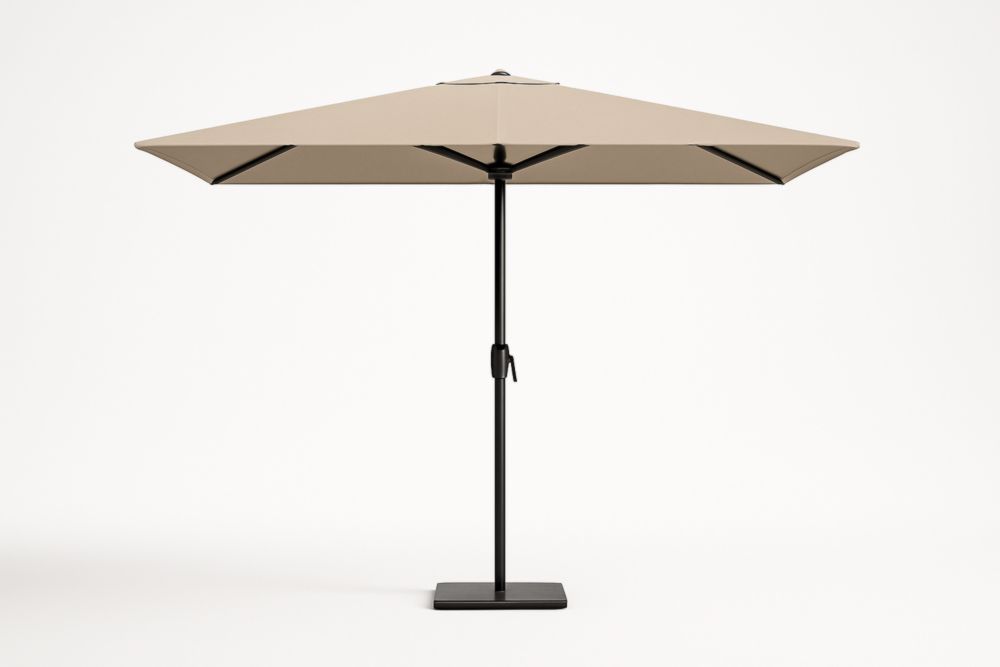 Ombrellone da giardino rettangolare in poliestere e acciaio