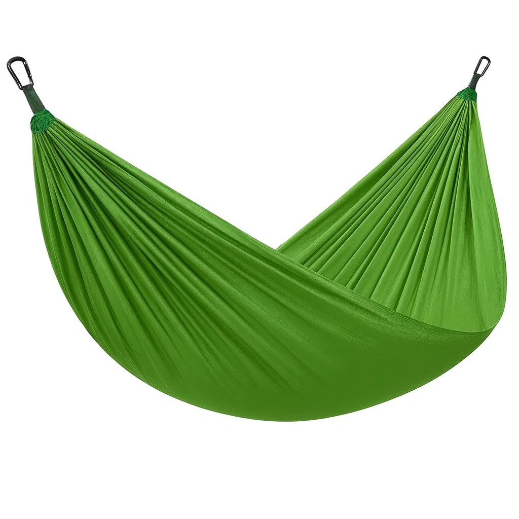 Hamac en nylon vert 275x140 cm-Furniflowz