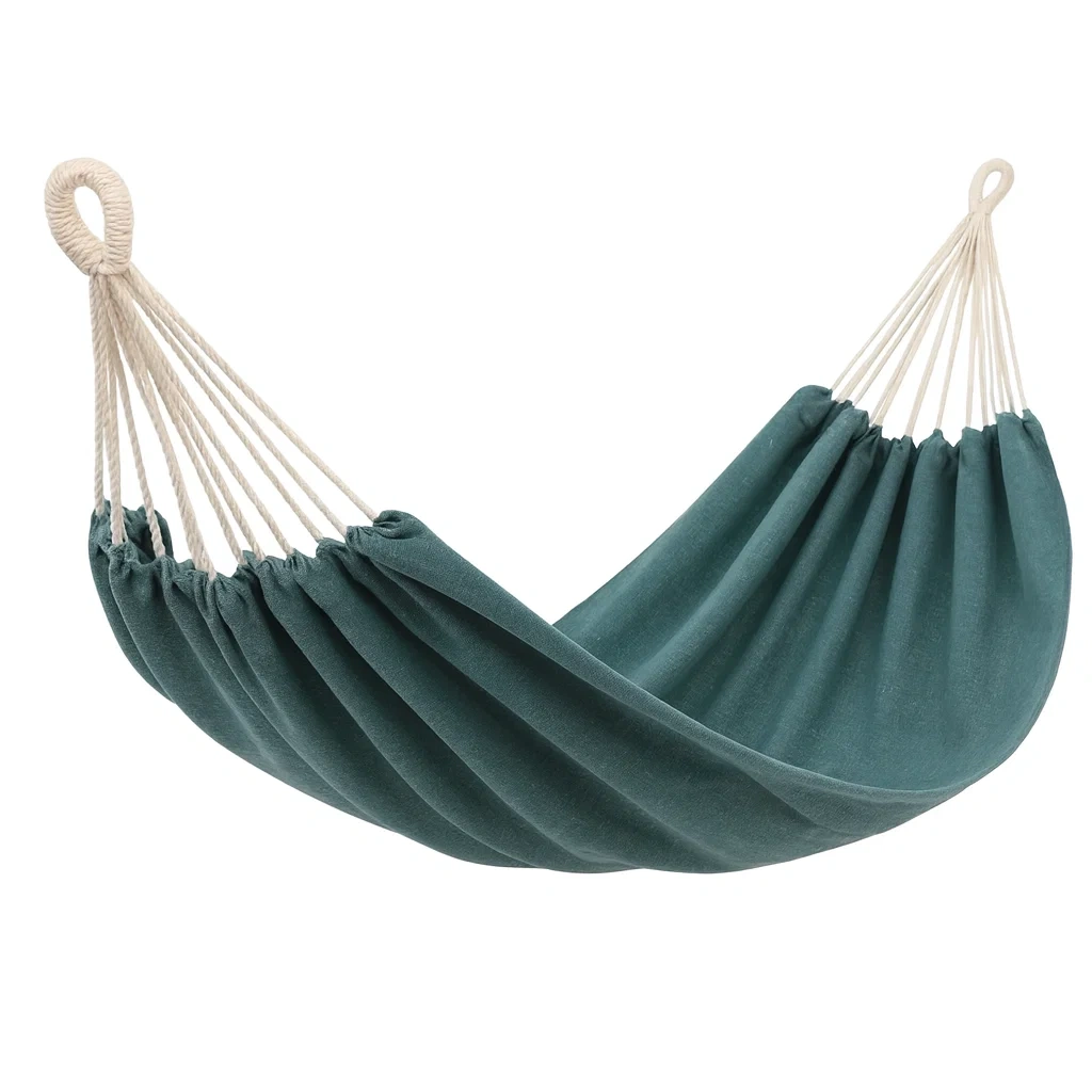 Hamac en coton vert 200x150 cm pour adultes-Furniflowz