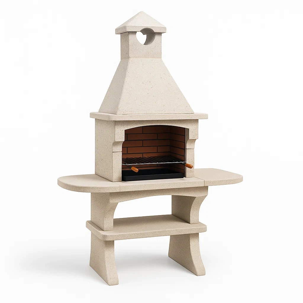 Barbecue avec foyer réfractaire-Furniflowz