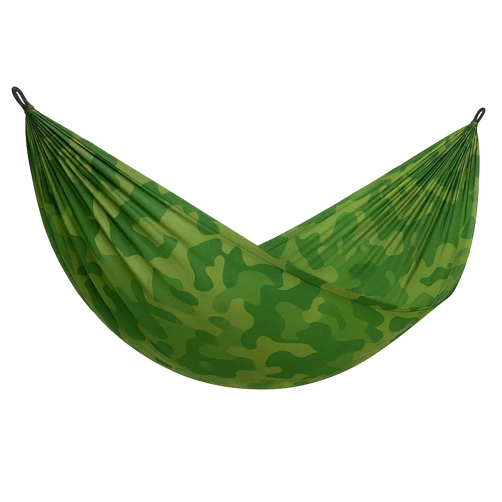 Hamac en polyester camouflage vert 275x140 cm-Furniflowz