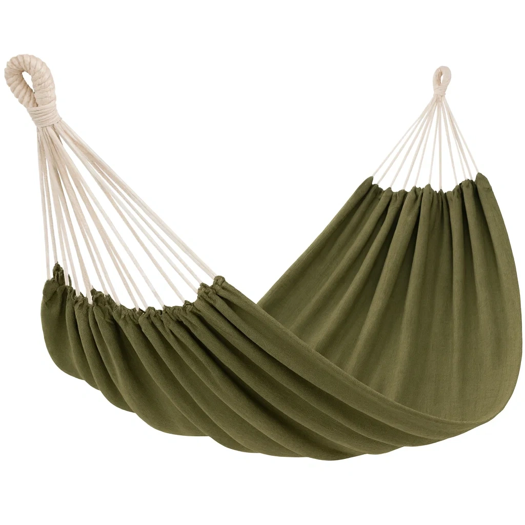 Hamac en coton vert-Furniflowz