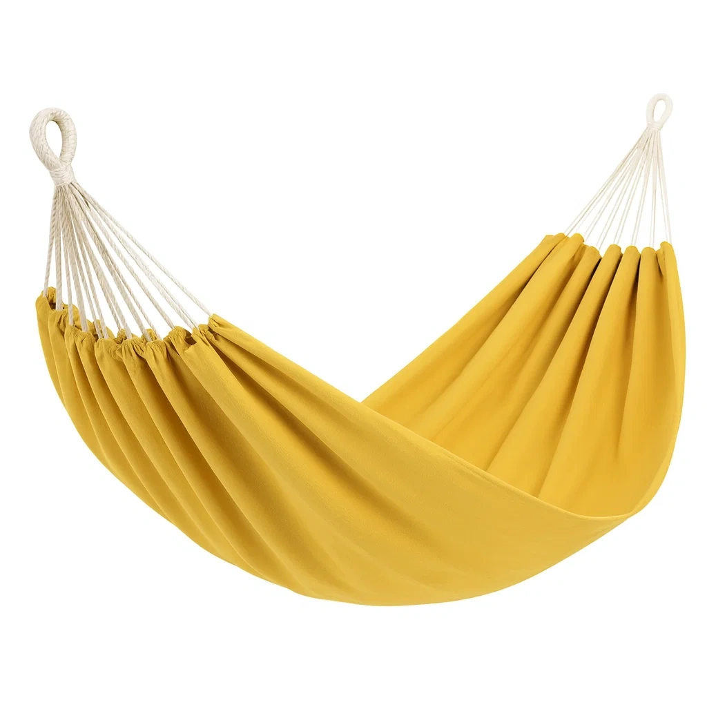 Hamac en coton jaune 200x150 cm-Furniflowz