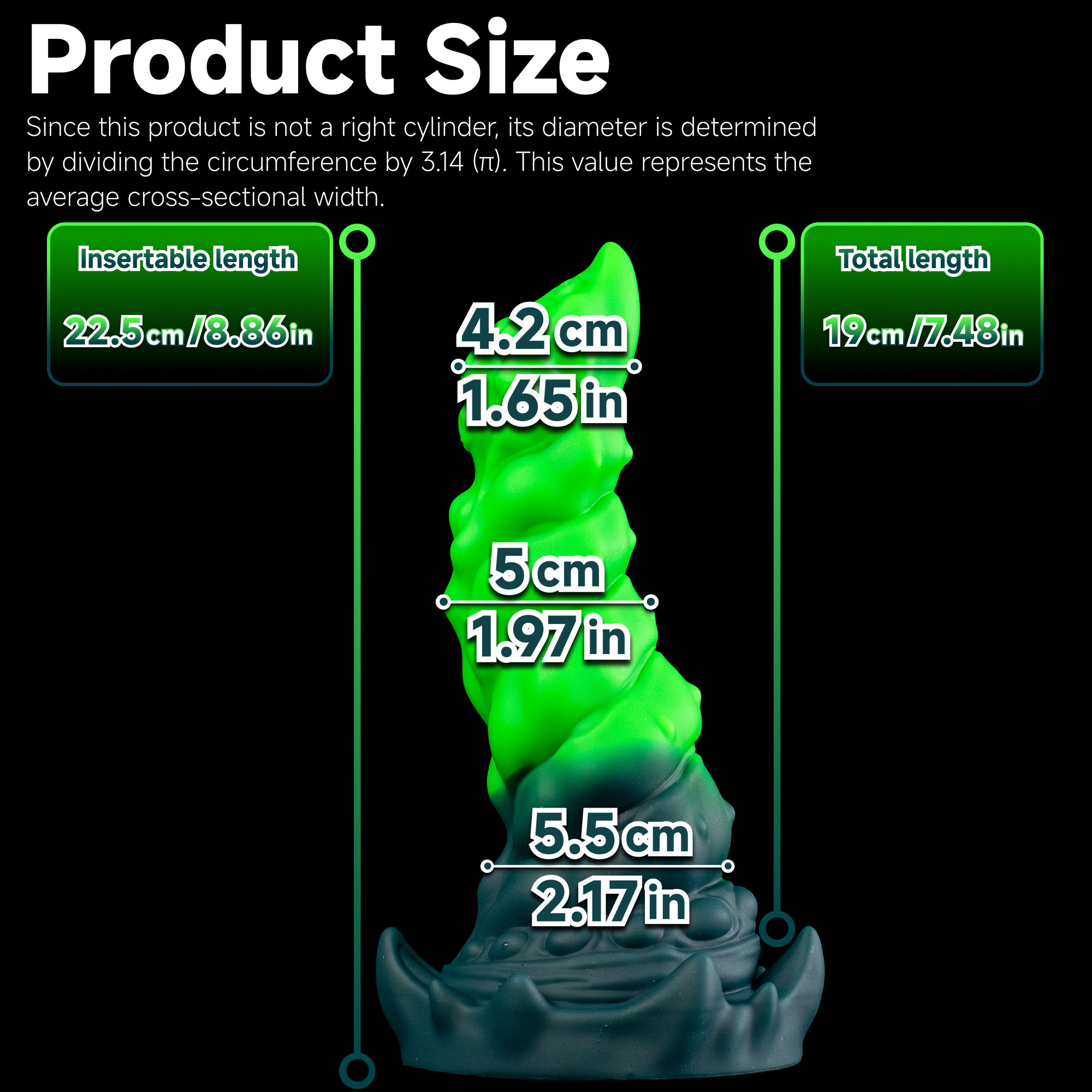 Glow Spore - Spiral Growth Textured Bioluminescent Alien Dildo | Korym