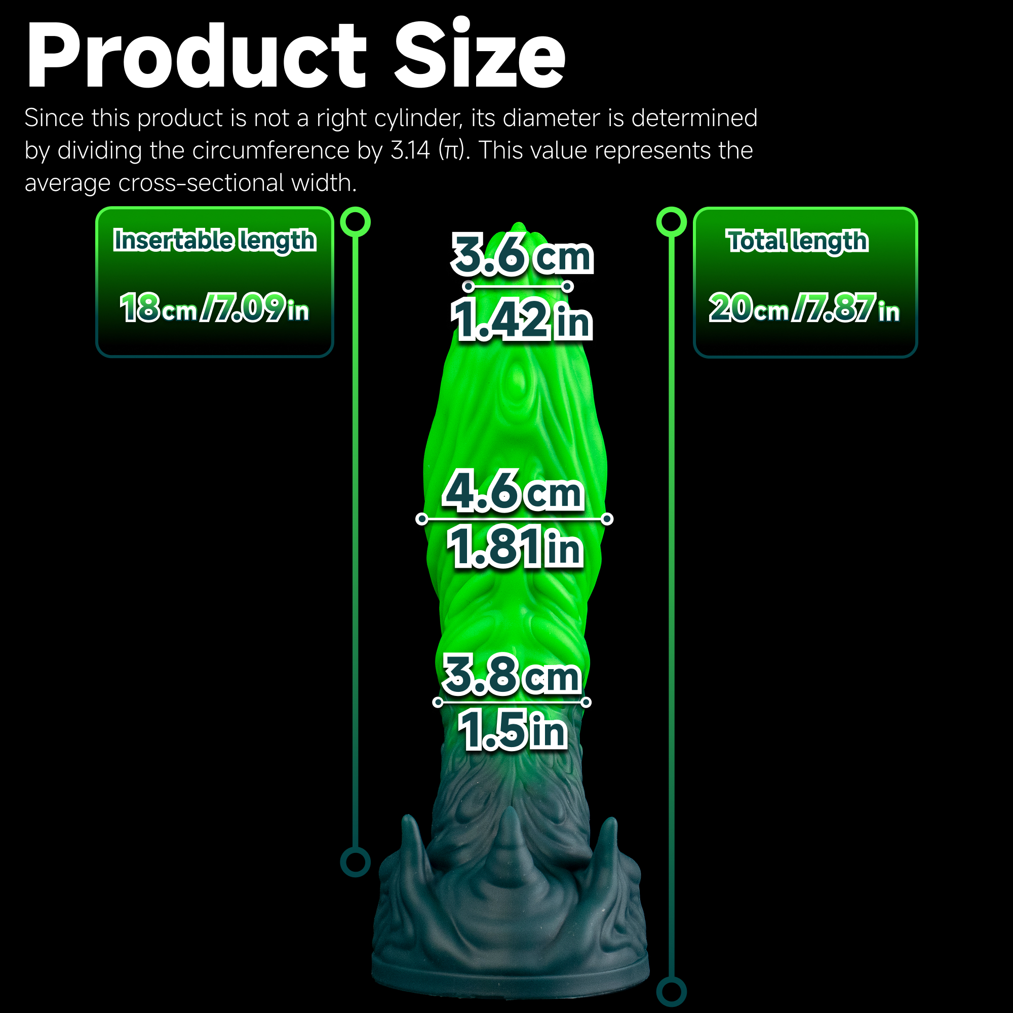 Glow Predator - Spiral Ribbed Bioluminescent Alien Dildo | Korym