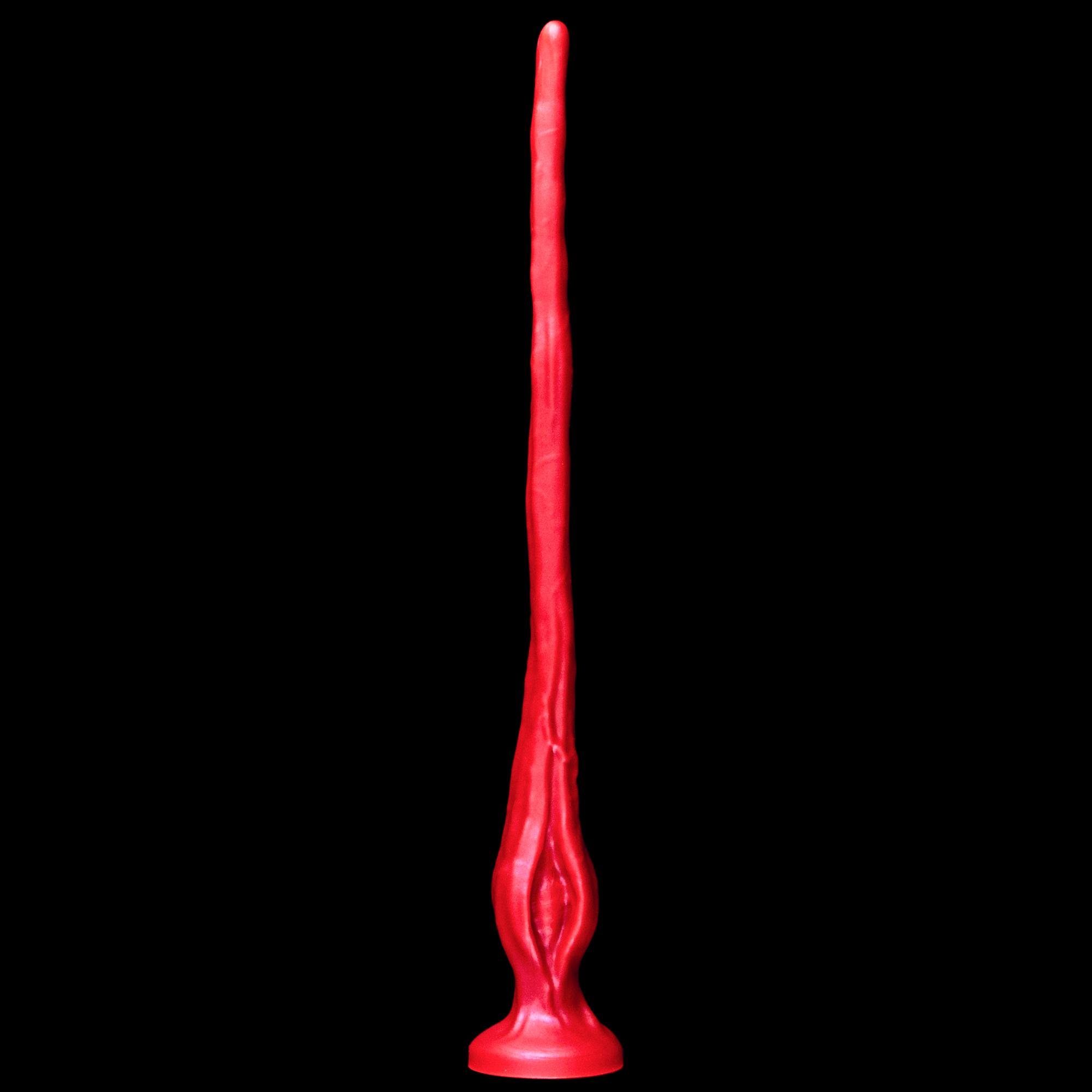 Abyssal Fissure—Extreme Depth Chaos Tentacle Platinum Silicone Dildo