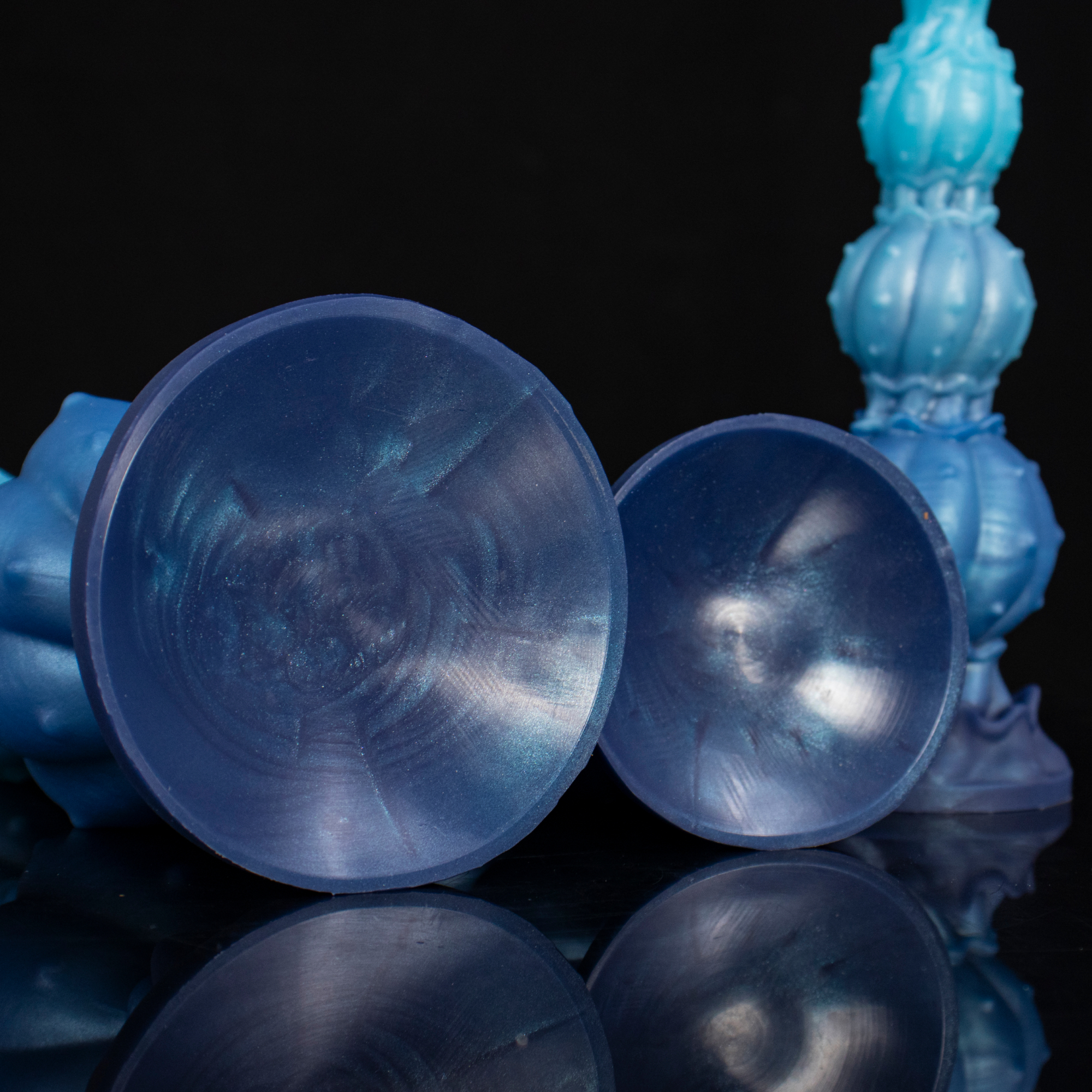 Pearl of the Myco-Web—Textured Mycelium Silicone Dildo