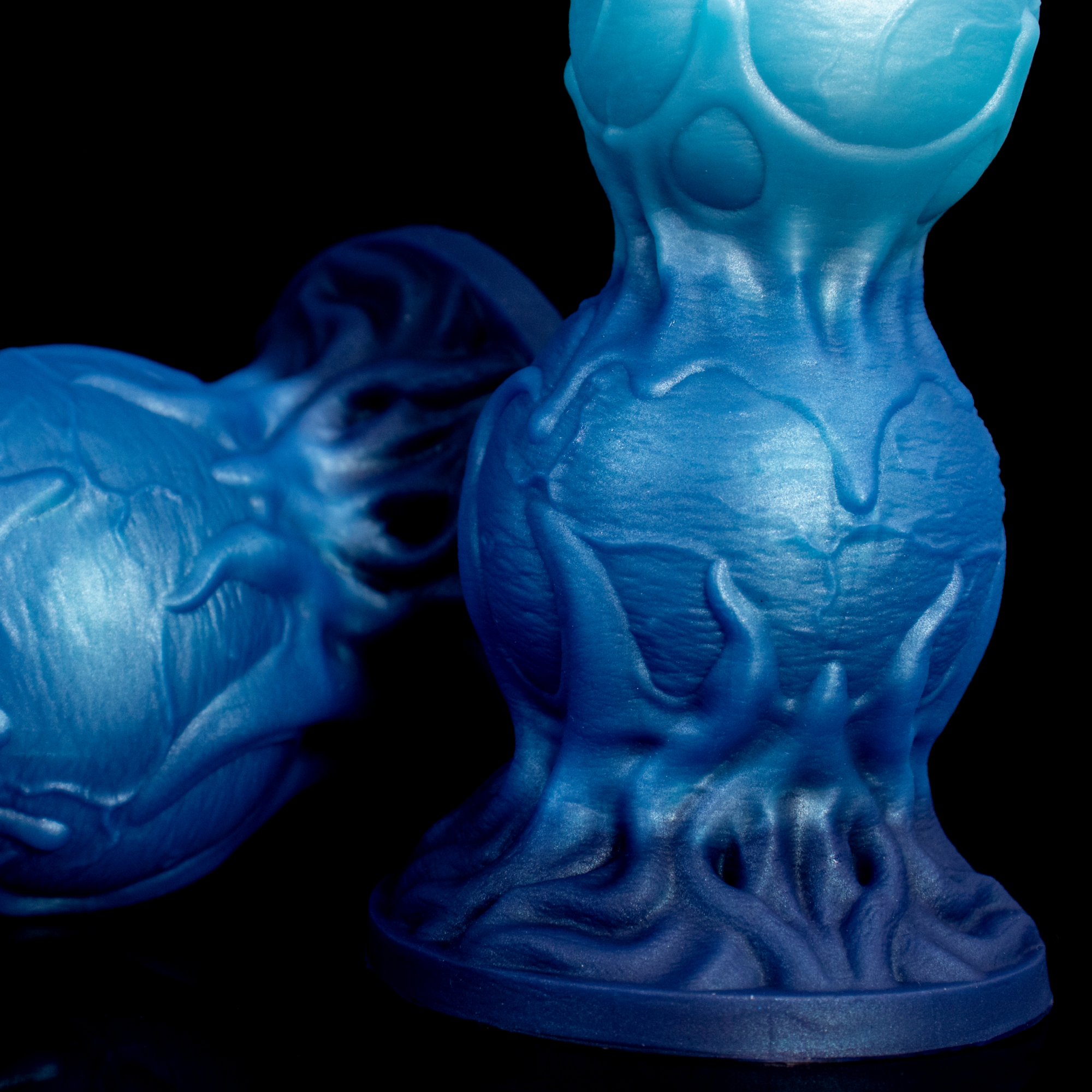 Spore of the Star-Tide—Fantasy Silicone Multi-Lobe Dildo with Stable Base