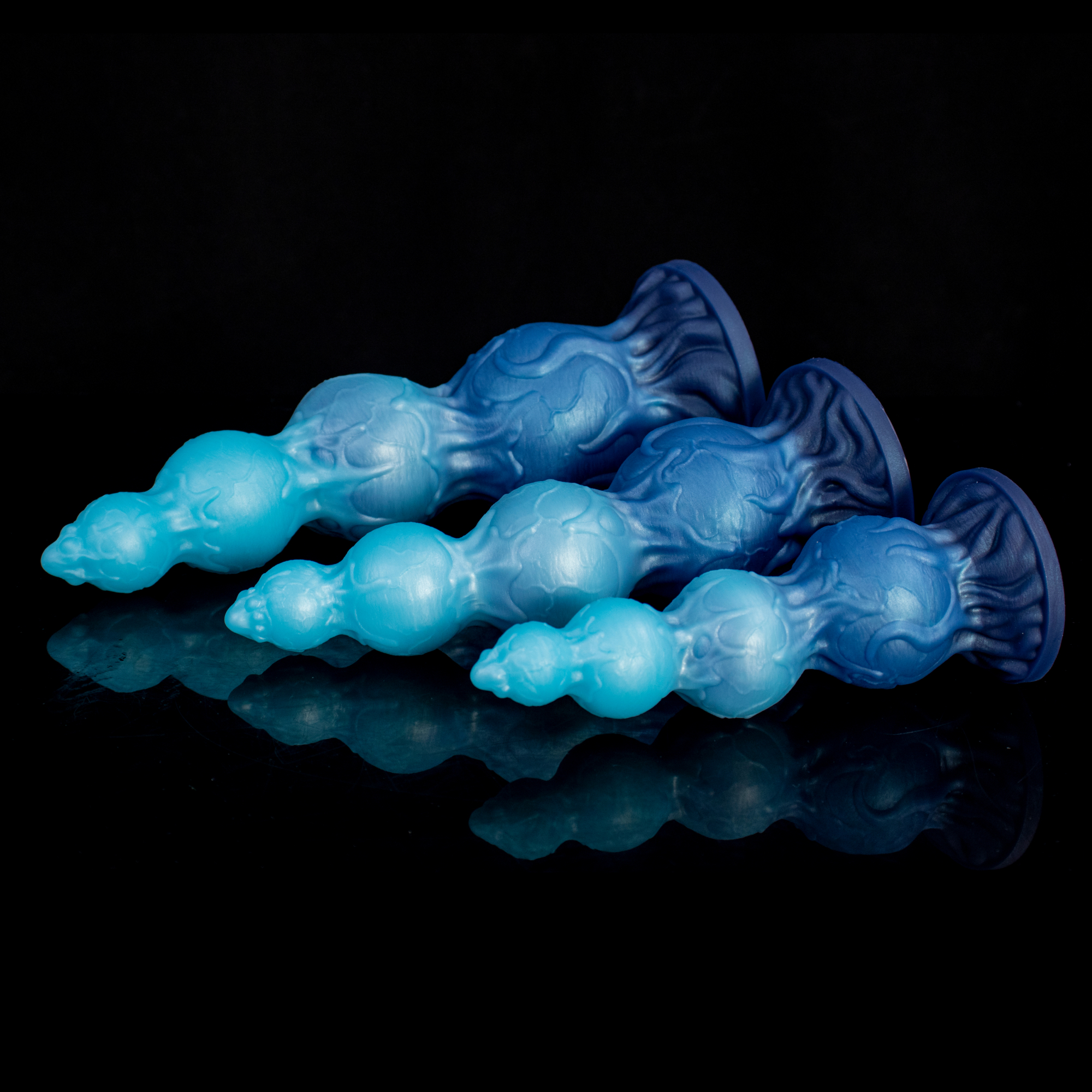 Spore of the Star-Tide—Fantasy Silicone Multi-Lobe Dildo with Stable Base