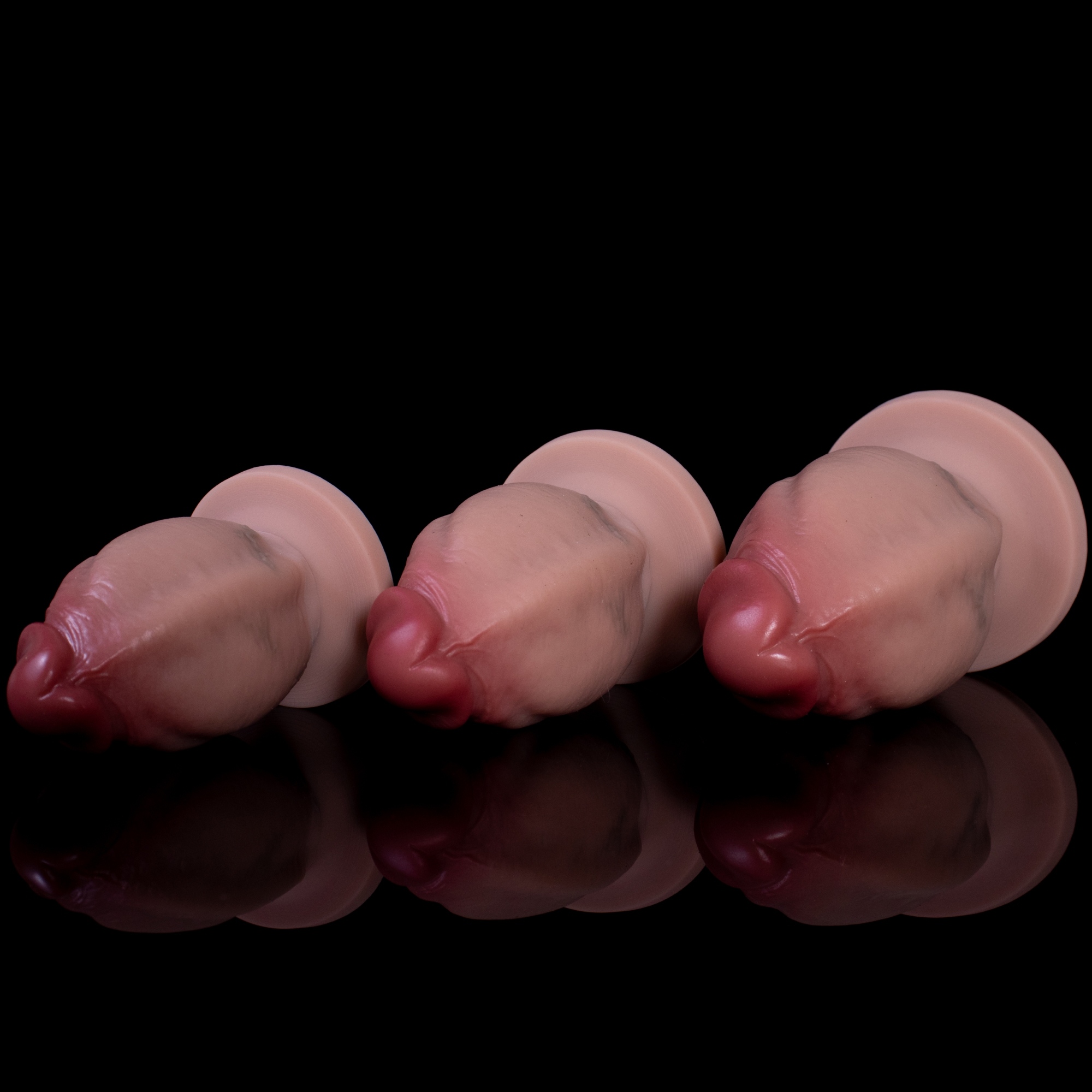 Flesh of Genesis—Veined Chaos Platinum Silicone Fantasy Dildo