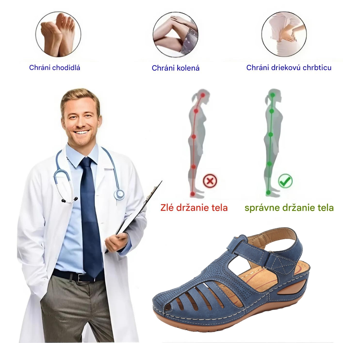 [🎁Dnes za polovičnú cenu - nenechajte si to ujsť] Lekársky certifikované ergonomické ortopedické sandále - bezbolestná chôdza 👞 uľahčujú chôdzu