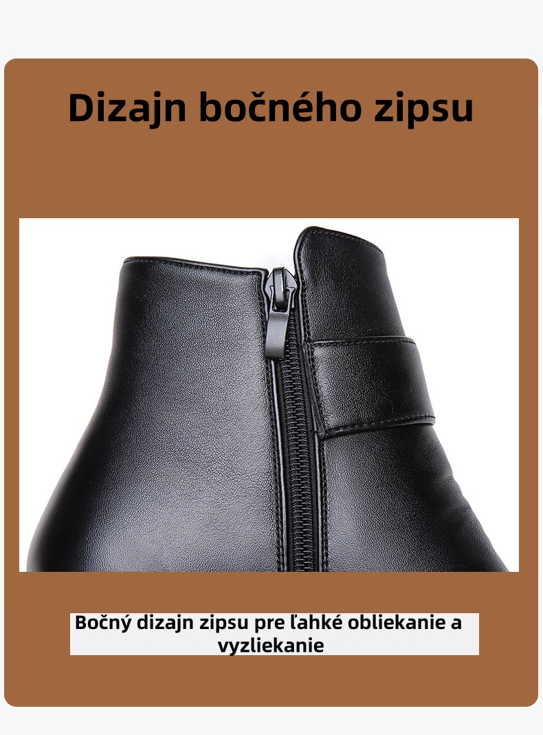 【🔥Dnes zľava 50 % – nenechajte si to ujsť】Ergonomicky navrhnuté kožené topánky – zimná vlnená podšívka + ručné šitie👞