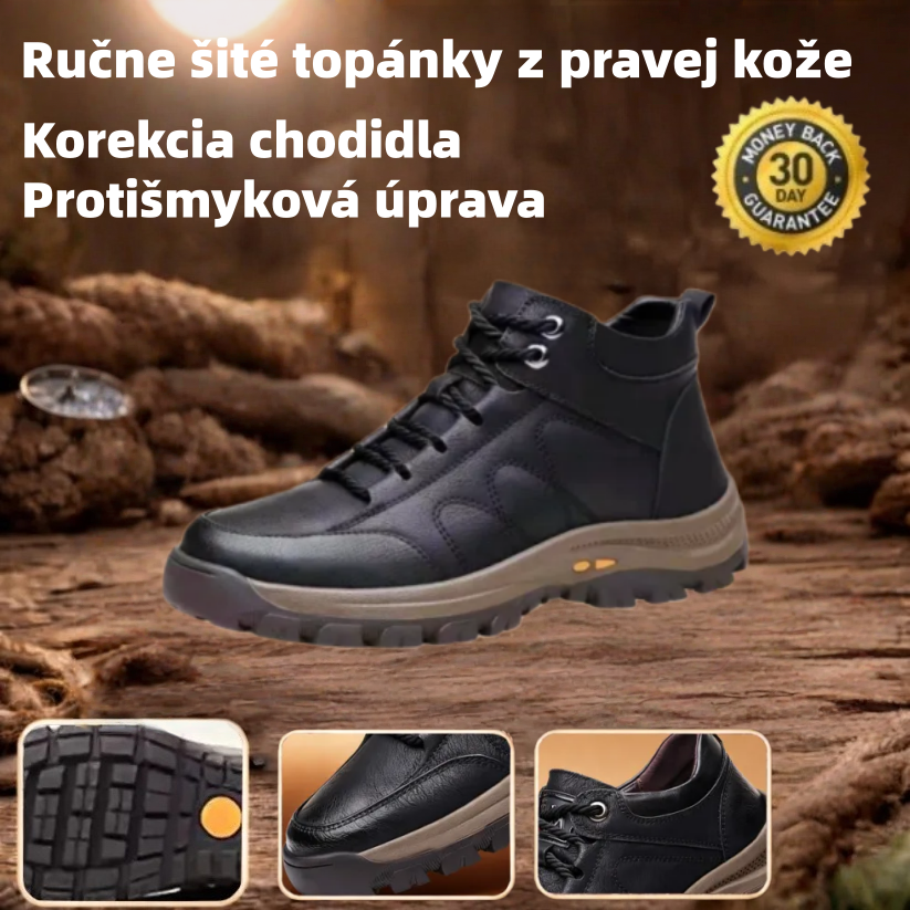 🔴 Talianske ručne šité topánky z pravej kože ✅ Elegantné ortopedické topánky + podpora členku 🦶 Pohodlné a protišmykové (vhodné pre ľudí s problémami s nohami!)