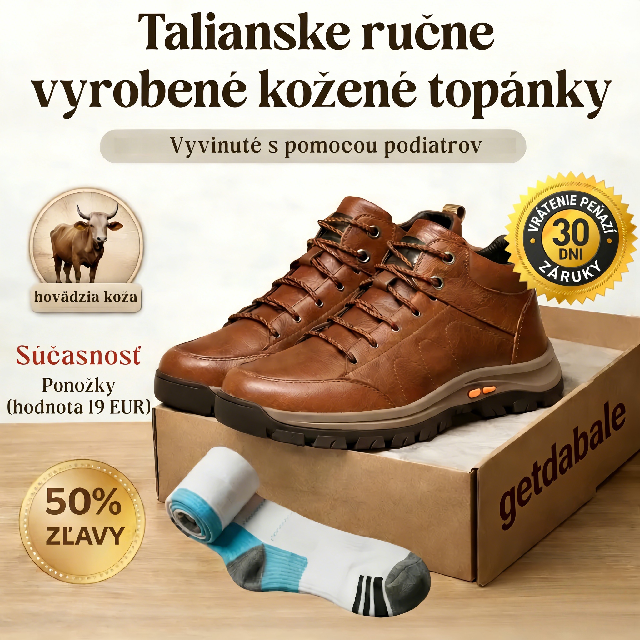 🔷50% zľava len dnes – nenechajte si to ujsť! ⬛Pánska ležérna obuv vyrobená z talianskej teľacej kože 🐂 Ručne šitá • Ortopedická • Teplá a pohodlná • Ideálna na pohodlnú chôdzu po celý deň