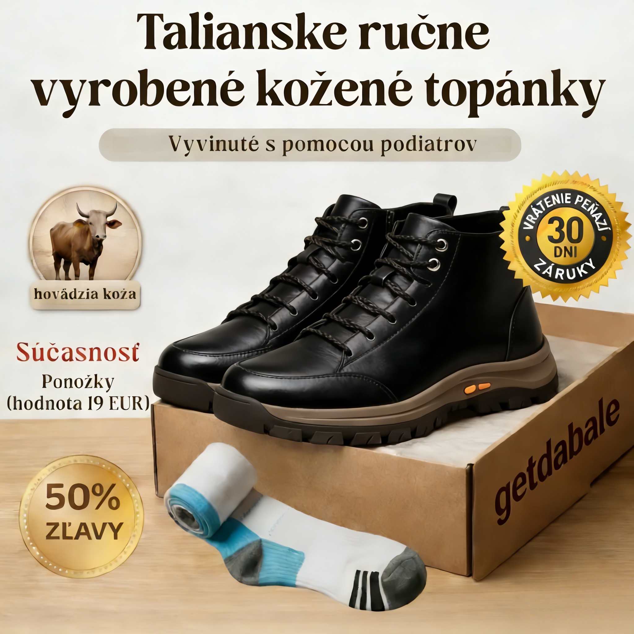 🔷50% zľava len dnes – nenechajte si to ujsť! ⬛Pánska ležérna obuv vyrobená z talianskej teľacej kože 🐂 Ručne šitá • Ortopedická • Teplá a pohodlná • Ideálna na pohodlnú chôdzu po celý deň