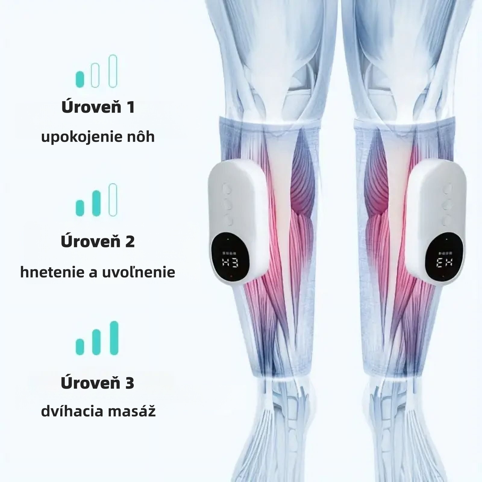 🦵 Masážny prístroj na lýtka s funkciou vyhrievania 🔥50% ZĽAVA | Inteligentná tlaková masáž | Úľava od únavy a zlepšený krvný obeh 🔥