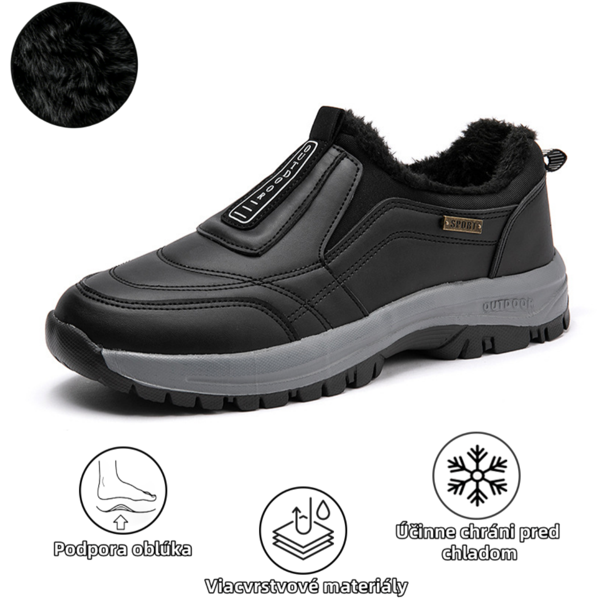 【🎄Časovo obmedzená vianočná špeciálna ponuka, zľava 70 % – Nenechajte si ju ujsť!】Ergonomické, nepremokavé, protišmykové a ortopedické zimné čižmy – vlnená podšívka + ručne šitý zvršok z pravej kože👞