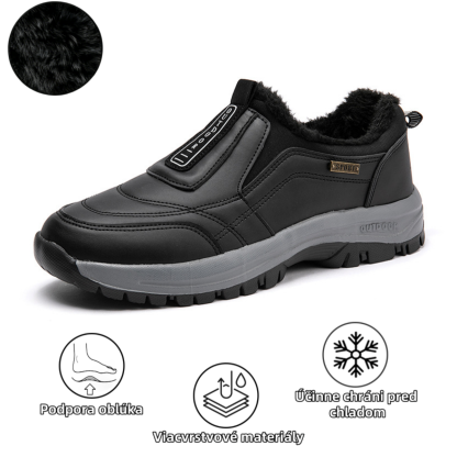 【🎄Časovo obmedzená vianočná špeciálna ponuka, zľava 70 % – Nenechajte si ju ujsť!】Ergonomické, nepremokavé, protišmykové a ortopedické zimné čižmy – vlnená podšívka + ručne šitý zvršok z pravej kože👞