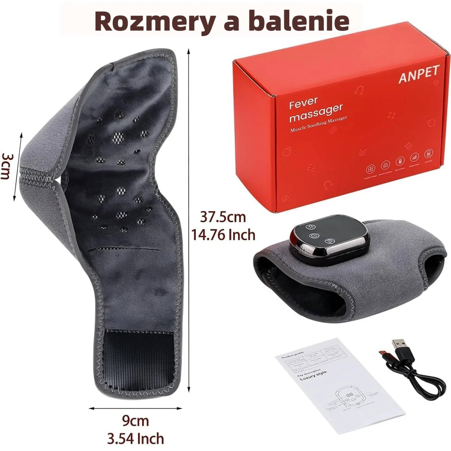 Masážny prístroj na nohy 👣 Masáž + teplý obklad | Zmierňuje bolesť a napätie | 3 vibračné režimy 🔥 POLOVIČNÁ CENA – 50% ZĽAVA