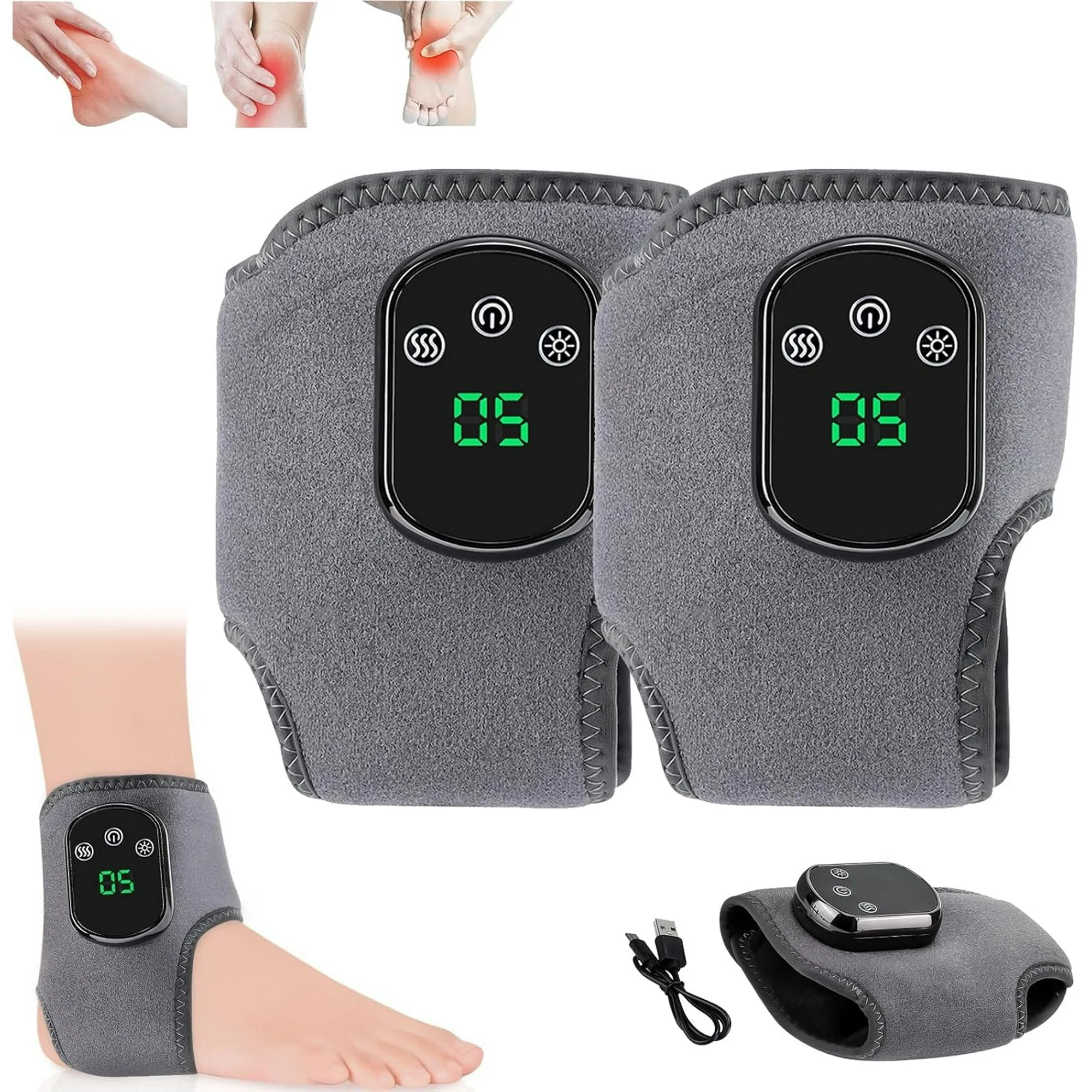 Masážny prístroj na nohy 👣 Masáž + teplý obklad | Zmierňuje bolesť a napätie | 3 vibračné režimy 🔥 POLOVIČNÁ CENA – 50% ZĽAVA