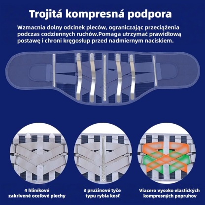 🔥50% zľava - Nenechajte si ujsť túto príležitosť Podpora pása - Ergonomická bedrová podpora 🩺 Stabilizácia chrbtice | Nastaviteľné strihanie | Každodenné pohodlie ✨