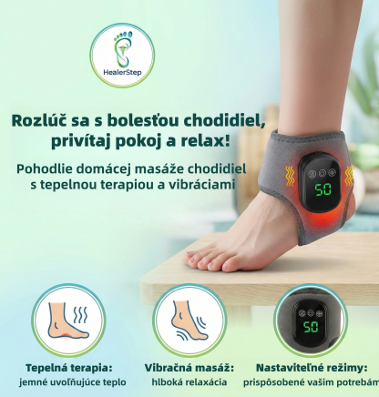Masážny prístroj na nohy 👣 Masáž + teplý obklad | Zmierňuje bolesť a napätie | 3 vibračné režimy 🔥 POLOVIČNÁ CENA – 50% ZĽAVA