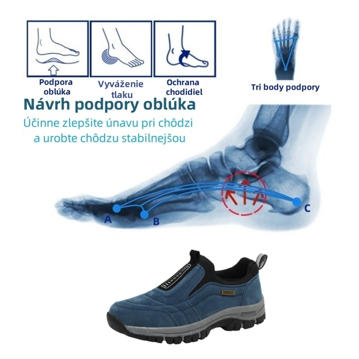 ✅Vysokokvalitné topánky z jelenej kože🦶Zmierňujú bolesť nôh a fasciitídu - Vodeodolné a protišmykové🔴Ortopedické topánky