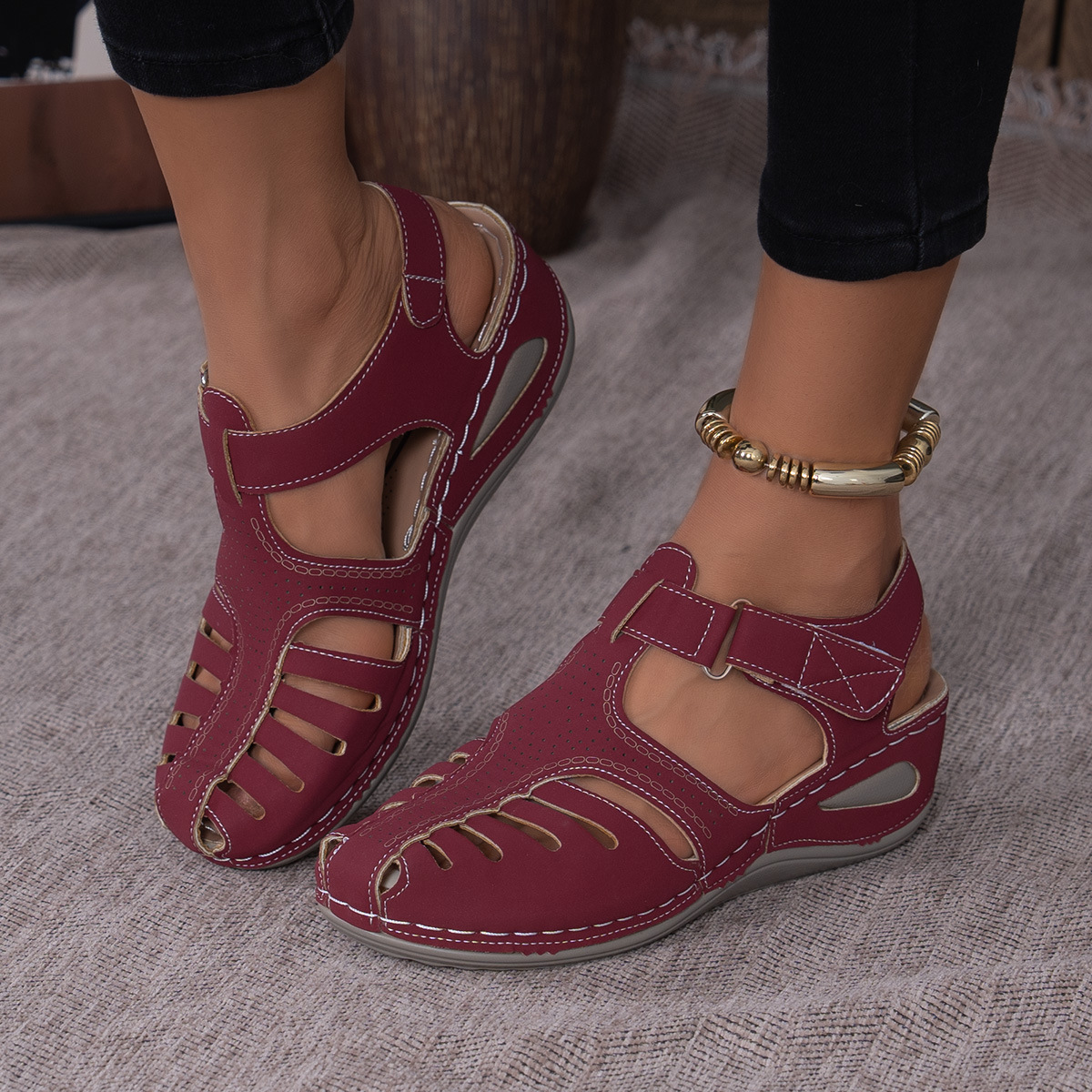 [🎁Dnes za polovičnú cenu - nenechajte si to ujsť] Lekársky certifikované ergonomické ortopedické sandále - bezbolestná chôdza 👞 uľahčujú chôdzu