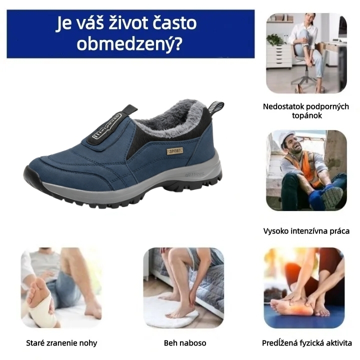 【🎄Časovo obmedzená vianočná špeciálna ponuka, zľava 70 % – Nenechajte si ju ujsť!】Ergonomické, nepremokavé, protišmykové a ortopedické zimné čižmy – vlnená podšívka + ručne šitý zvršok z pravej kože👞