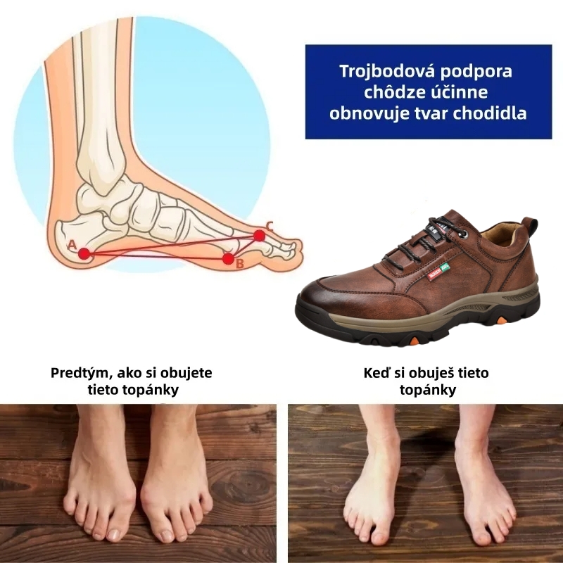 ⏰ Dnes zľava 70 % – Nenechajte si to ujsť! 🐂 Novo vylepšená pánska ortopedická obuv, ručne vyrobená z pravej austrálskej hovädzej kože. 👞