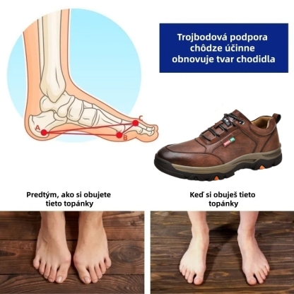 ⏰ Dnes zľava 70 % – Nenechajte si to ujsť! 🐂 Novo vylepšená pánska ortopedická obuv, ručne vyrobená z pravej austrálskej hovädzej kože. 👞