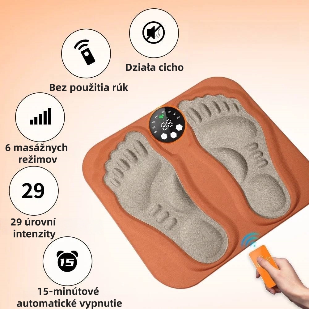 🔥50% zľava🔥 Prenosný 3D EMS masážny prístroj na chodidlá a lýtka🦶 6 režimov | 15 úrovní intenzity | Funkcia vyhrievania ♨️