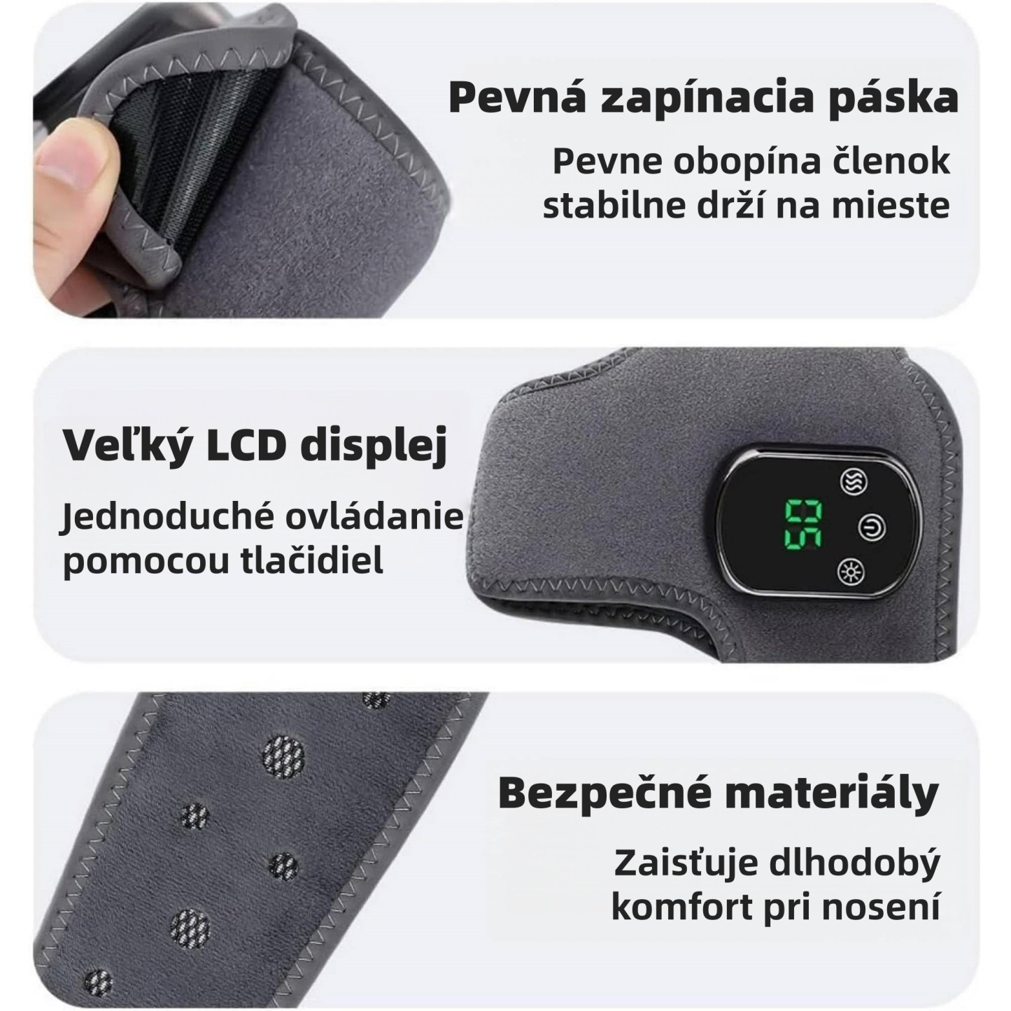 Masážny prístroj na nohy 👣 Masáž + teplý obklad | Zmierňuje bolesť a napätie | 3 vibračné režimy 🔥 POLOVIČNÁ CENA – 50% ZĽAVA