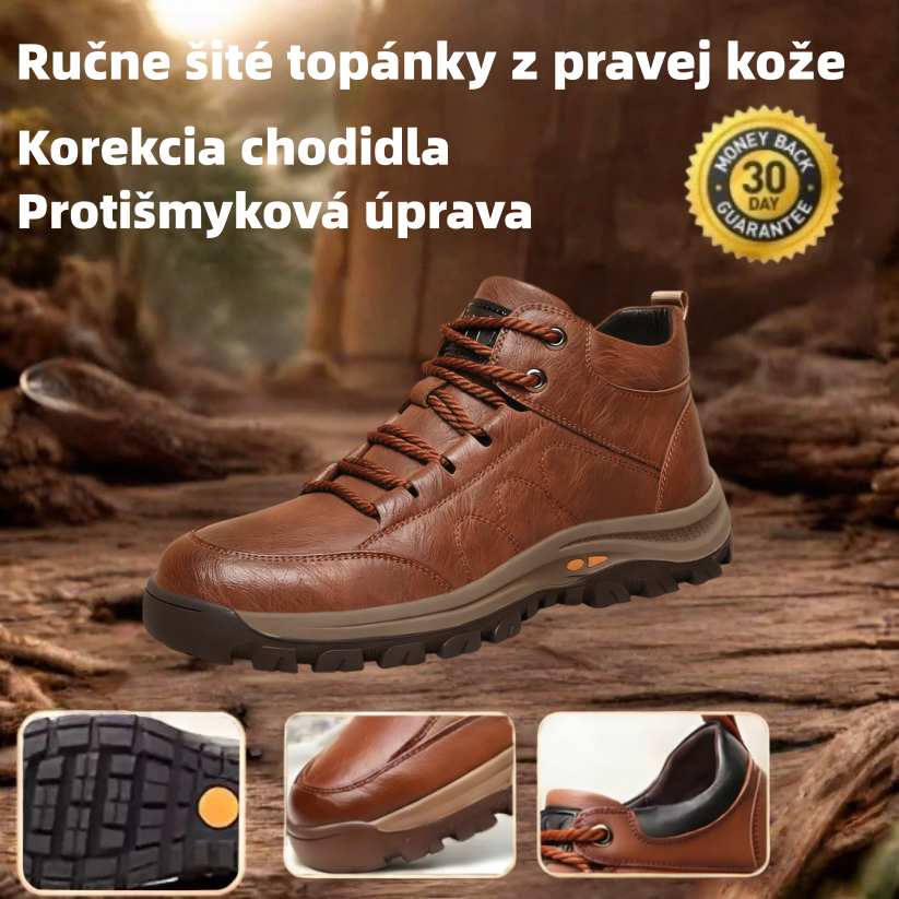 🔴 Talianske ručne šité topánky z pravej kože ✅ Elegantné ortopedické topánky + podpora členku 🦶 Pohodlné a protišmykové (vhodné pre ľudí s problémami s nohami!)