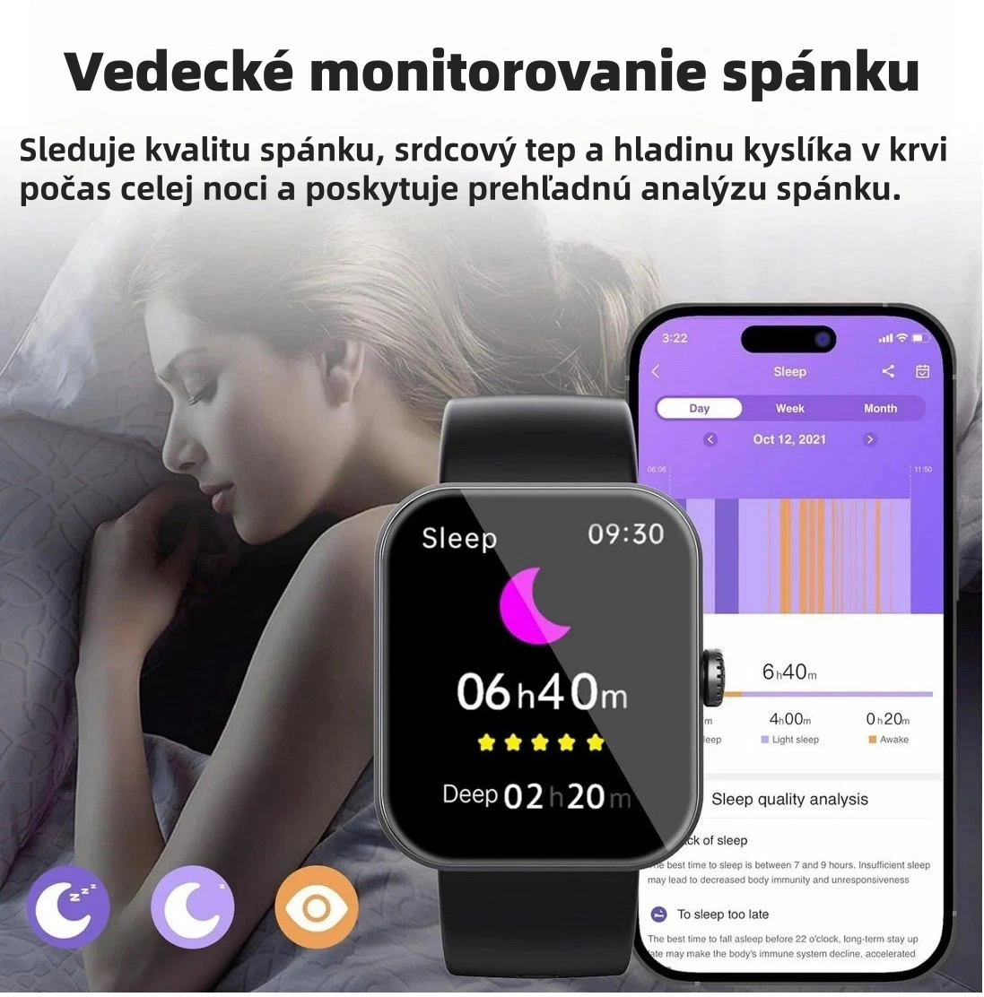 🔥50% zľava ⌚ Inteligentné hodinky pre zdravie | Srdcová frekvencia • SpO₂ • Krvný tlak • Teplota | Ľahké a pohodlné