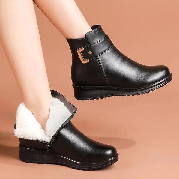 Dámske kožené bavlnené topánky