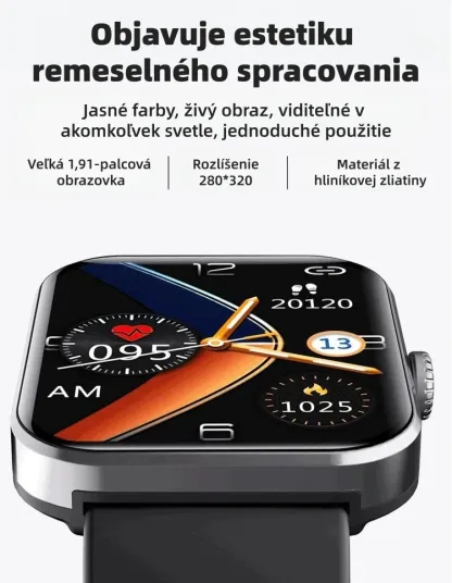 🔥50% zľava ⌚ Inteligentné hodinky pre zdravie | Srdcová frekvencia • SpO₂ • Krvný tlak • Teplota | Ľahké a pohodlné