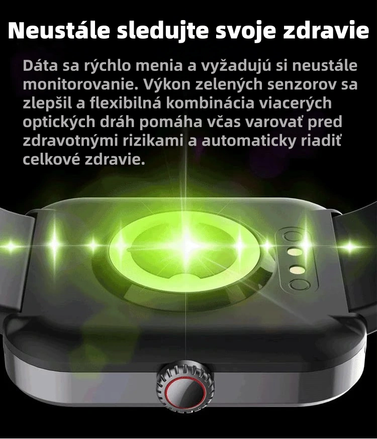 🔥50% zľava ⌚ Inteligentné hodinky pre zdravie | Srdcová frekvencia • SpO₂ • Krvný tlak • Teplota | Ľahké a pohodlné