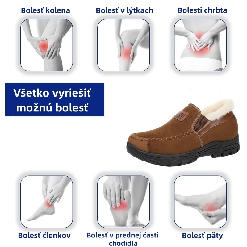 🔥 (Posledný deň) 50% zľava 🎁 Pánska protišmyková zimná ortopedická obuv - Účinná úľava od bolesti nôh - Ergonómia
