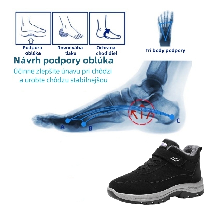 🔥 (Posledný deň) 50% zľava 🎁 Zimná teplá ortopedická obuv - Účinne zmierňuje bolesti nôh - Ergonómia