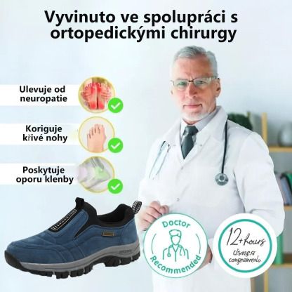 ✅Vysoce kvalitní semišové boty🦶Ulevují od bolesti nohou a fasciitidy - Voděodolné a protiskluzové🔴Ortopedické boty