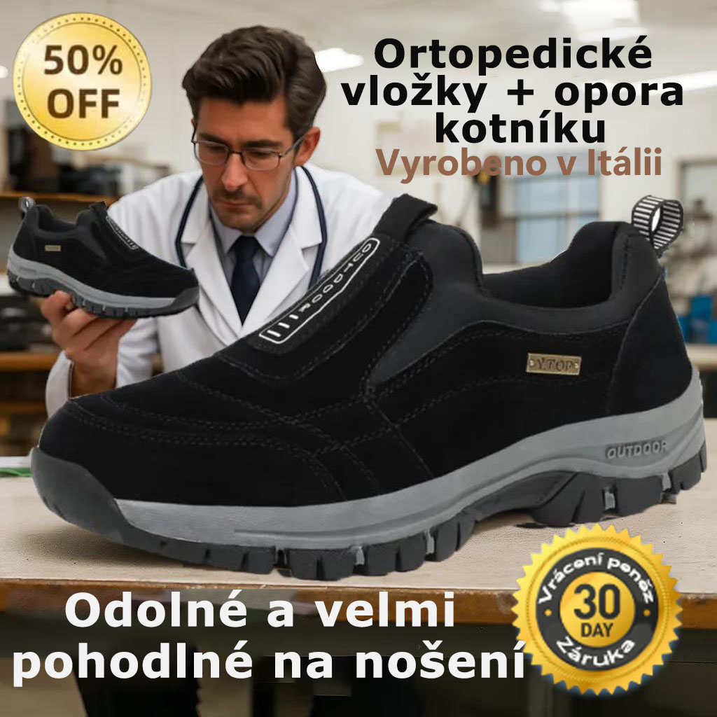 ✅Vysoce kvalitní semišové boty🦶Ulevují od bolesti nohou a fasciitidy - Voděodolné a protiskluzové🔴Ortopedické boty