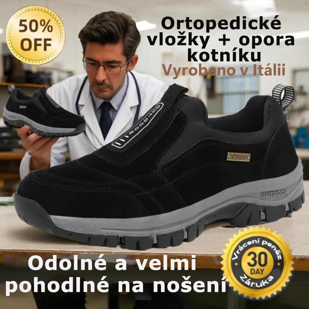 ✅Vysoce kvalitní semišové boty🦶Ulevují od bolesti nohou a fasciitidy - Voděodolné a protiskluzové🔴Ortopedické boty