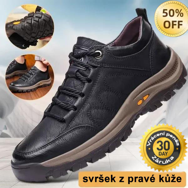 🔴 Ručně šité boty z přírodní kůže ✅ Ortopedické vložky s umělou inteligencí + opora kotníku 🦶 Vhodné pro lidi s problémy s nohama!