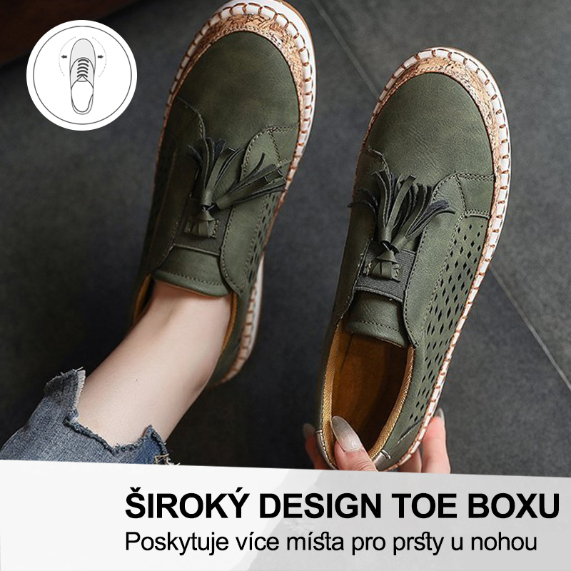 (🔥Dnes sleva 50 % – vezměte si to!) Prémiová stylová ortopedická obuv 👞 – Ergonomický design pro úlevu od bolesti