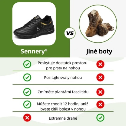 Ortopedická obuv Sennery® – ergonomicky navržená pro bolesti zad, nohou a kloubů – unisex