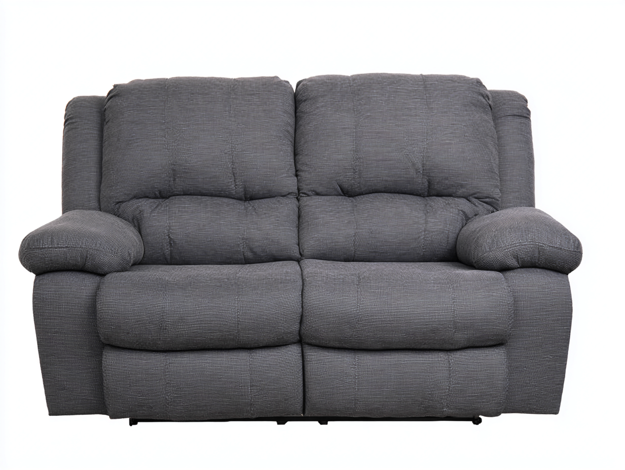 Divano reclinabile in tessuto 190x95x100 cm - grigio - comfort per soggiorno-Havengetbay