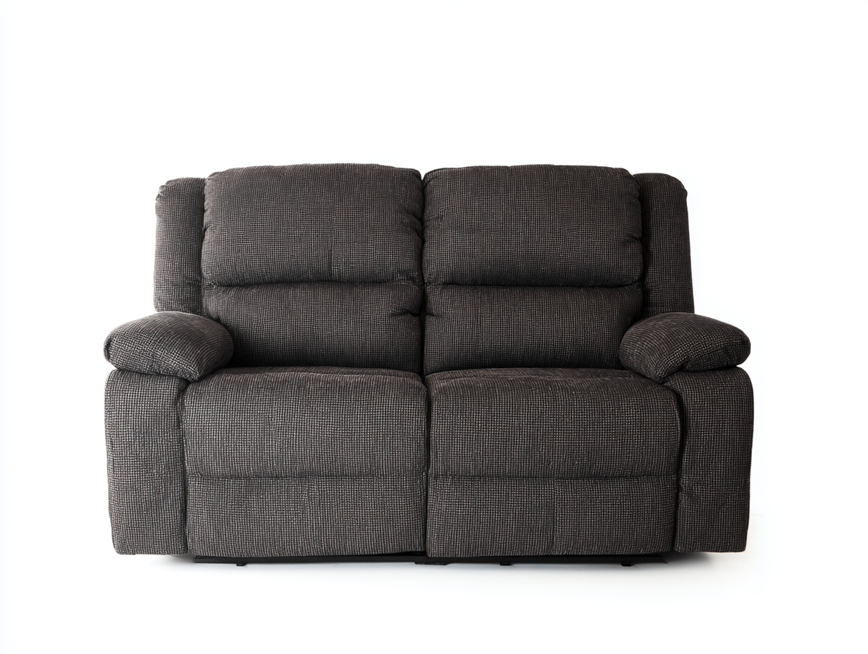 Divano reclinabile in tessuto 160x95x100 cm - grigio scuro - per soggiorno - comfort rilassante-Havengetbay