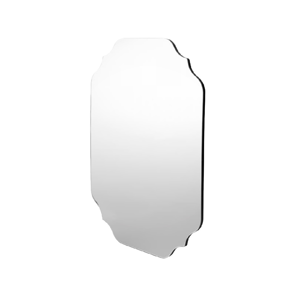 Espejo decorativo de pared irregular vertical sin marco (28 × 14 in)-sanderssmith.shop